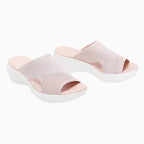 Women's Orthopaedic Pain Relief Stretch Sandals with Cushioned Sole & Cutouts for Comfort Pink