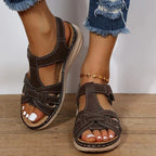 Women's Orthopaedic Walking Sandals - Arch Support, Cushioned Sole, Adjustable Strap