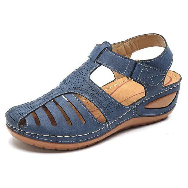 Women's Pain Relief Orthopaedic Sandals with Cut-Out Design With Adjustable Straps