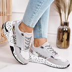 Women's Stylish Orthopaedic Sneakers - Cushioned Sole for All-Day Comfort and Support Silver